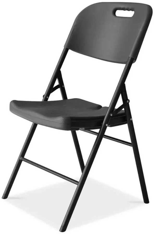 Sulankstomų lauko baldų komplektas CATERING: 180 cm stalas ir 4 kėdės, Graphite Wood
