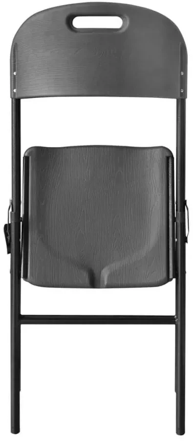 Sulankstomų lauko baldų komplektas CATERING: 180 cm stalas ir 4 kėdės, Graphite Wood
