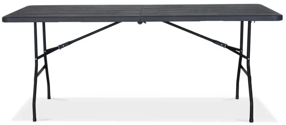 Sulankstomų lauko baldų komplektas CATERING: 180 cm stalas ir 4 kėdės, Graphite Wood