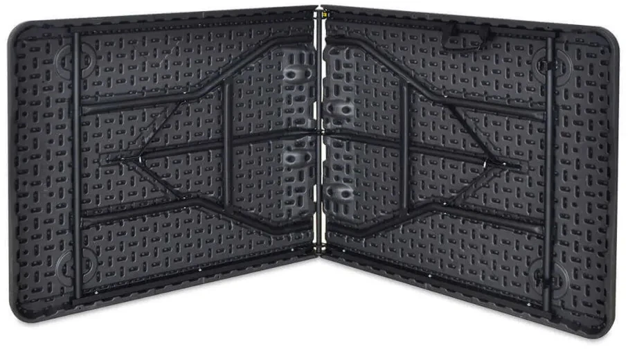 Sulankstomų lauko baldų komplektas CATERING: 180 cm stalas ir 4 kėdės, Graphite Wood