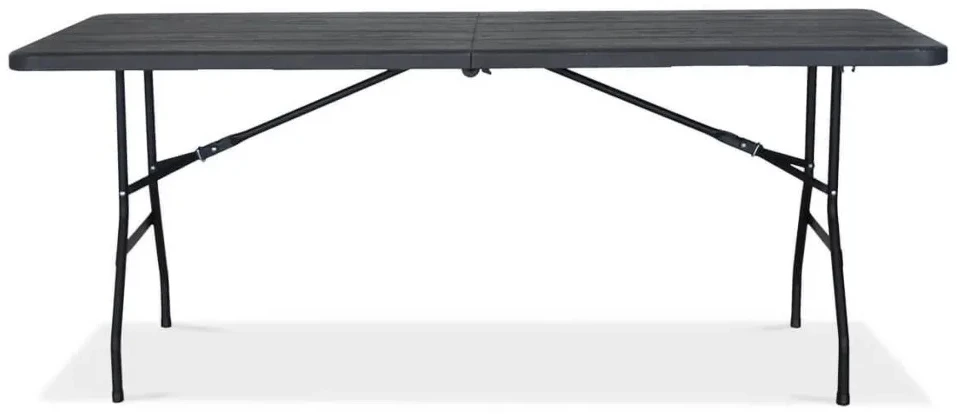 Sulankstomų lauko baldų komplektas CATERING: 180 cm stalas ir 2 suolai, Graphite Wood