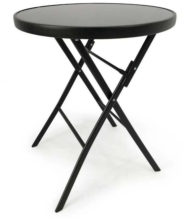 Sulankstomų lauko baldų komplektas Tasso 60 L, 2+1, juodas