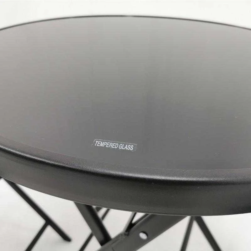 Sulankstomų lauko baldų komplektas Tasso 60 L, 2+1, juodas
