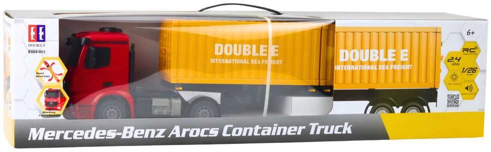 Sunkvežimis Mercedes-Benz Arocs Container Truck RC su nuotolinio valdymo pultu, 1:26