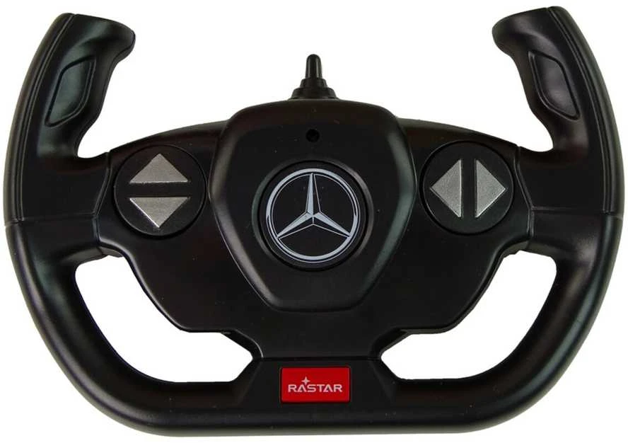 Sunkvežimis Mercedes Rastar Grapple Truck su nuotolinio valdymo pultu, raudonas