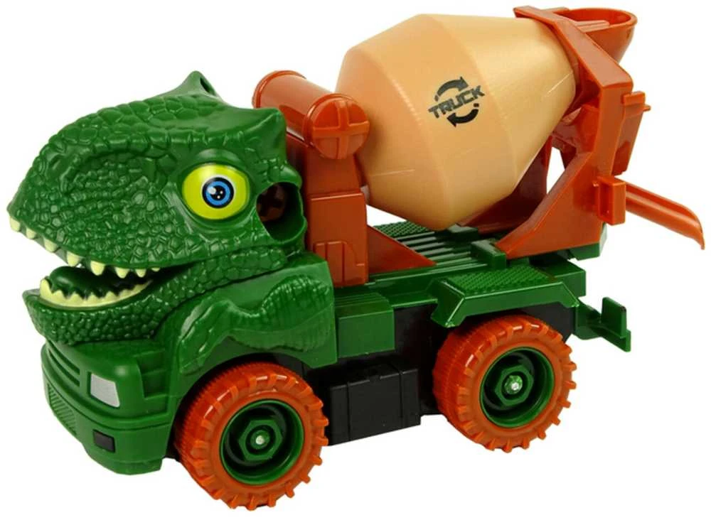 Surenkamas sunkvežimis Dinosaur Truck, žalias