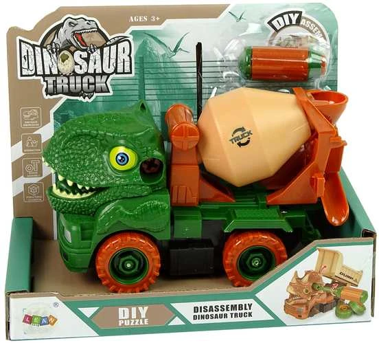 Surenkamas sunkvežimis Dinosaur Truck, žalias