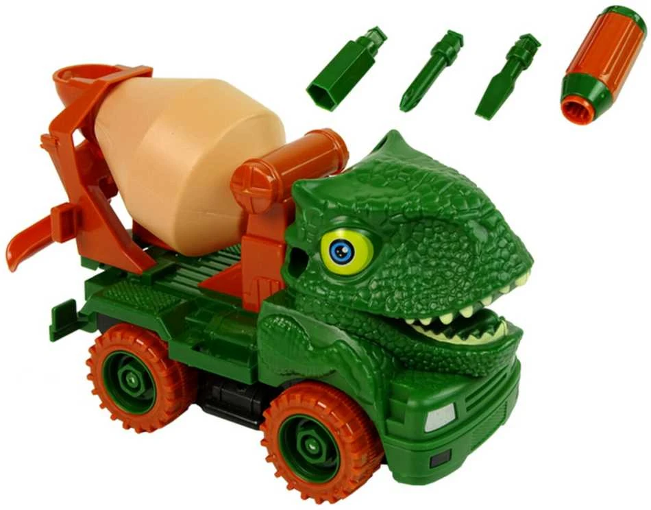 Surenkamas sunkvežimis Dinosaur Truck, žalias