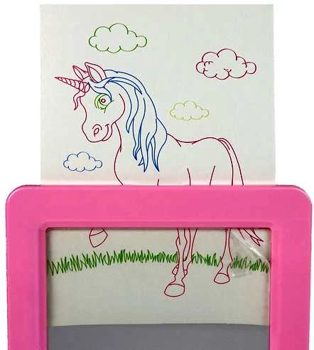 Šviečianti piešimo lenta su 3D akiniais