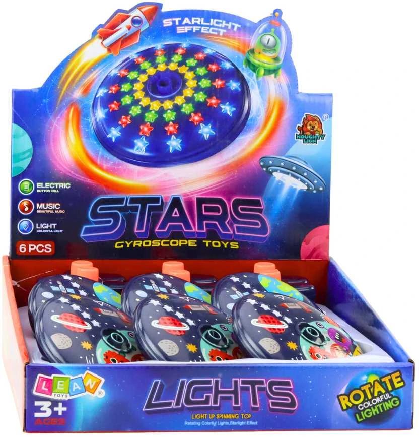 Šviečiantis kosminis diskas Spinning Top (1 vnt.)