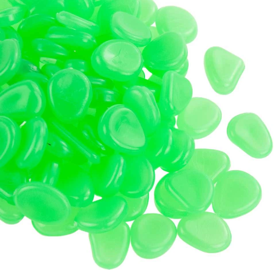 Šviečiantys fluorescenciniai akmenukai, 100 vnt