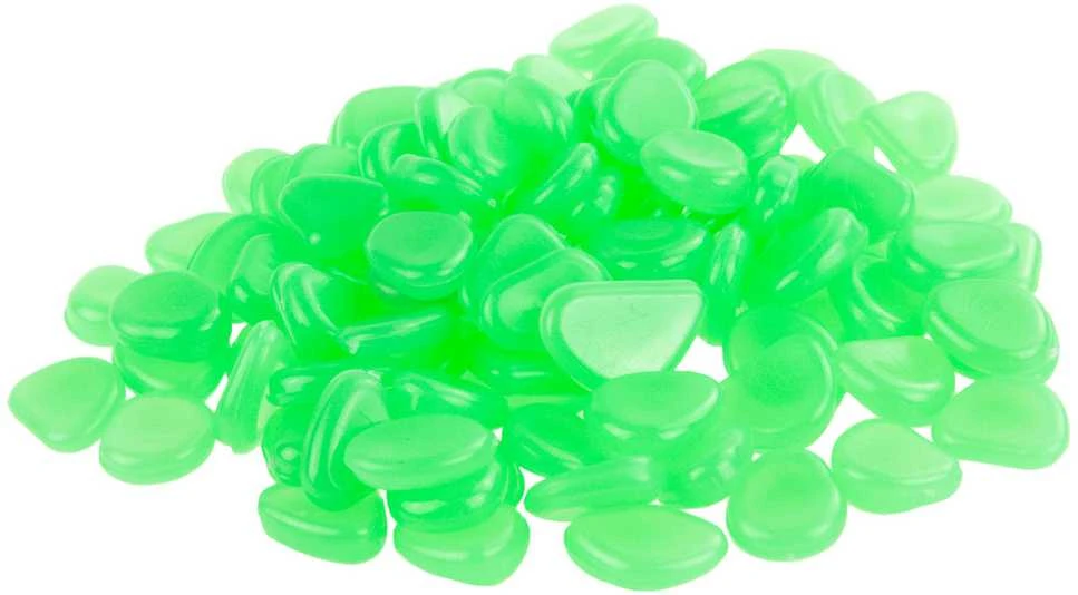 Šviečiantys fluorescenciniai akmenukai, 100 vnt