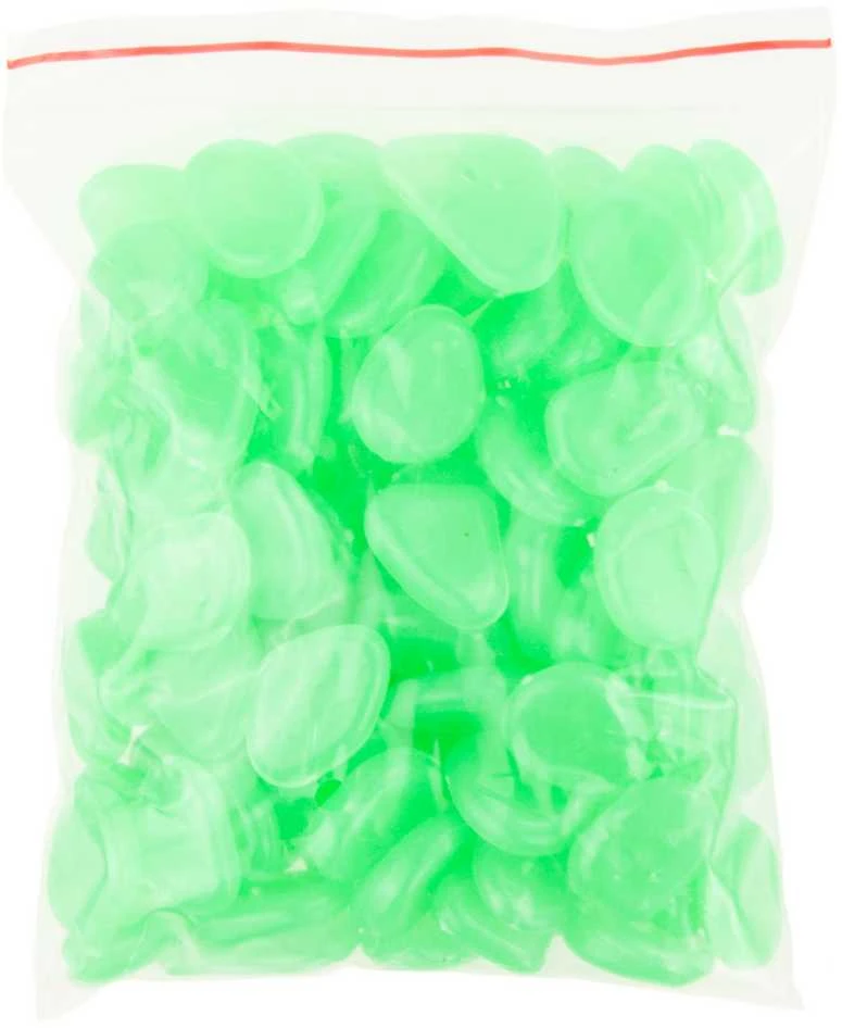 Šviečiantys fluorescenciniai akmenukai, 100 vnt