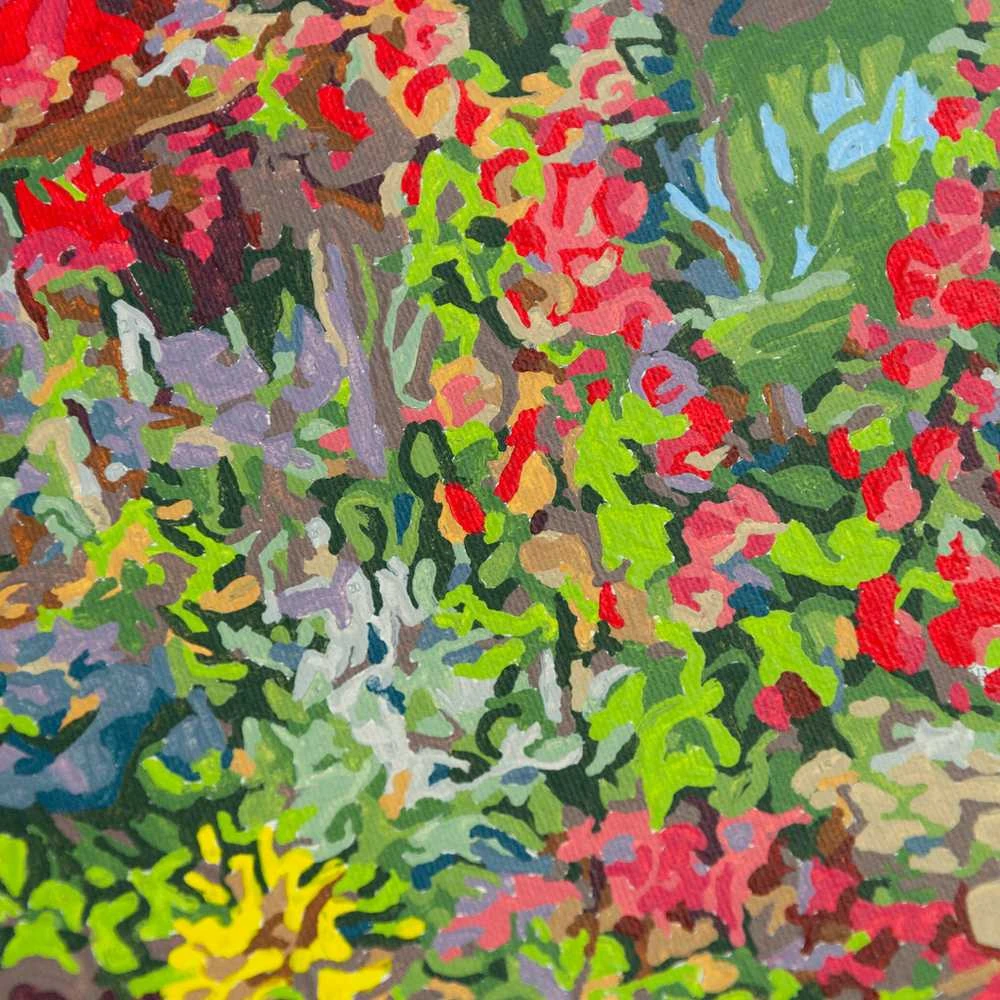 Tapybos pagal skaičius rinkinys "Kaimo namelis", 30x40 cm