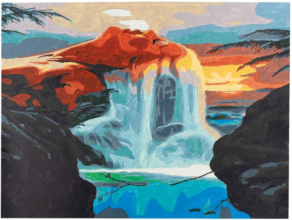 Tapybos pagal skaičius rinkinys Mitinis krioklys, 30x40 cm