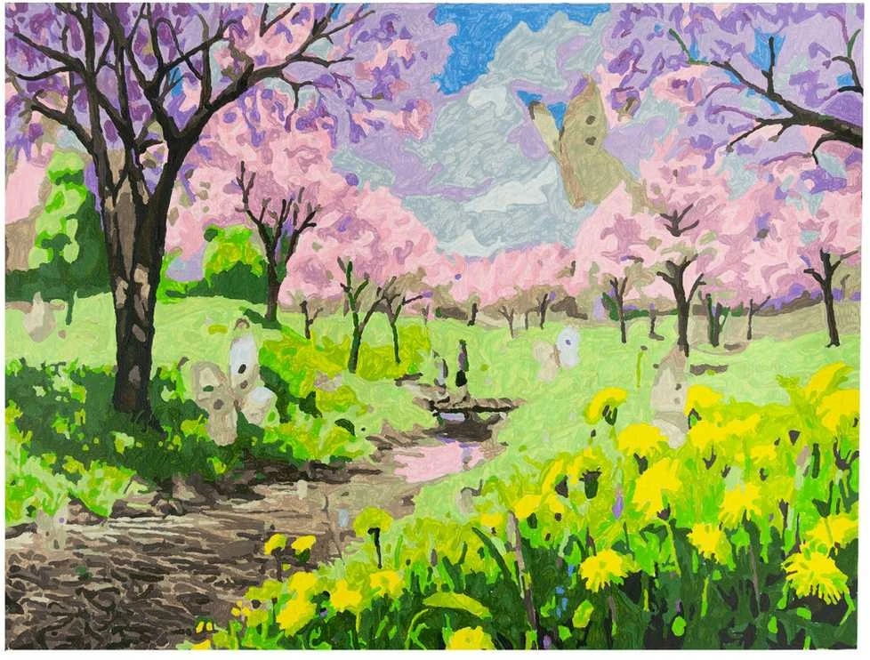 Tapybos pagal skaičius rinkinys "Peizažas", 30x40 cm