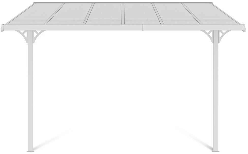 Terasos stoginė ATLANTA 3x3,7 m, Baltas