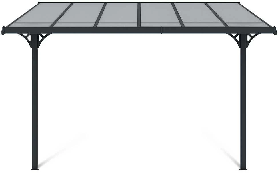 Terasos stoginė ATLANTA 3x3,7 m, Cold Pilkas