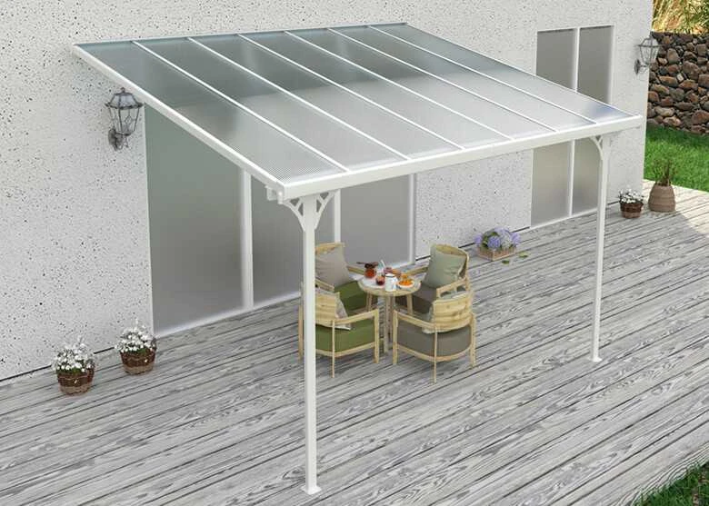 Terasos stoginė ATLANTA 3x4,4 m, Baltas