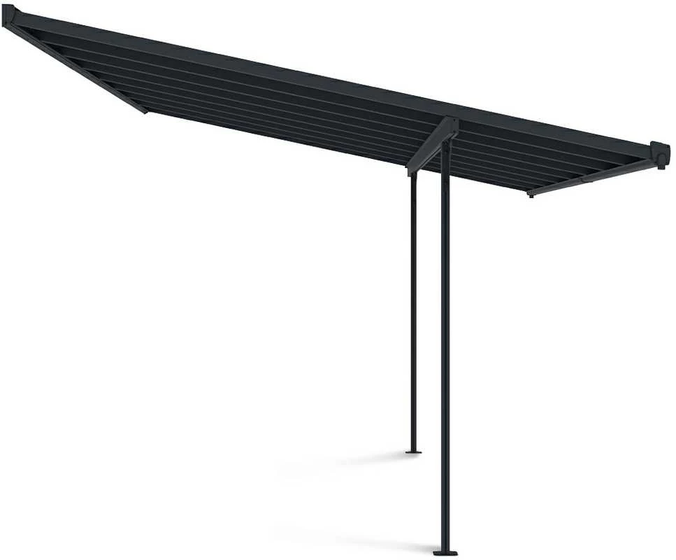 Terasos stoginė ATLANTA 3x4,4 m, Cold Pilkas