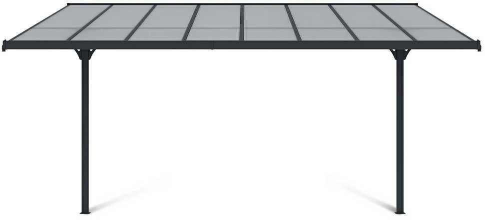 Terasos stoginė ATLANTA 3x4,4 m, Cold Pilkas