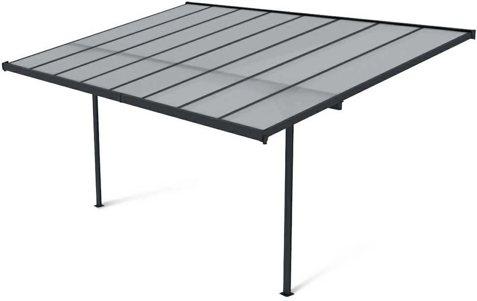 Terasos stoginė ATLANTA 3x4,4 m, Cold Pilkas
