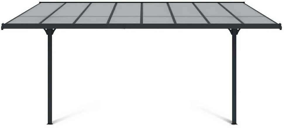 Terasos stoginė ATLANTA 3x4,4 m, Cold Pilkas