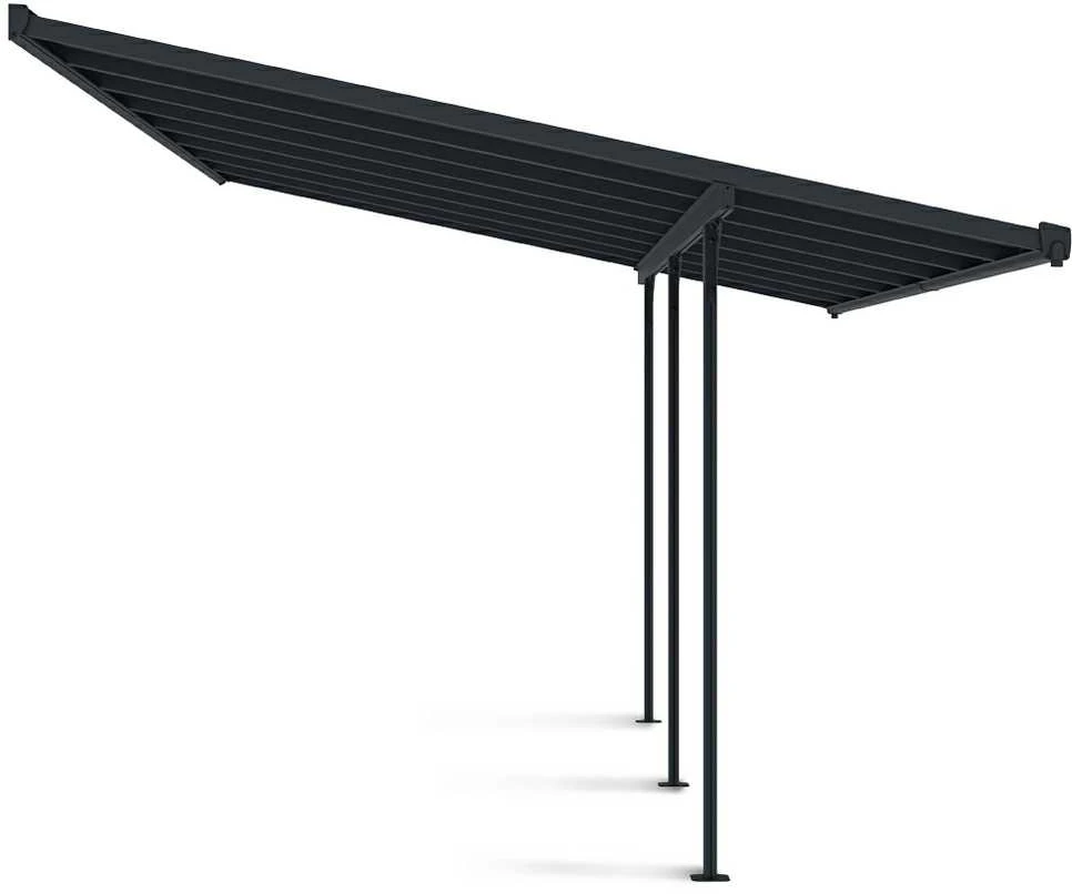 Terasos stoginė ATLANTA 3x5 m, Cold Pilkas