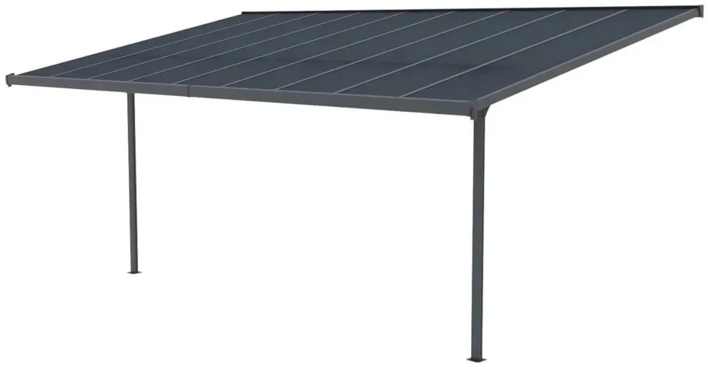 Terasos stoginė ATLANTA 5,5x3 m, Cold Pilkas