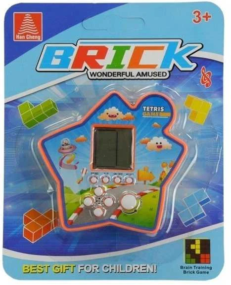 Tetris - elektroninis kišeninis žaidimas, oranžinis