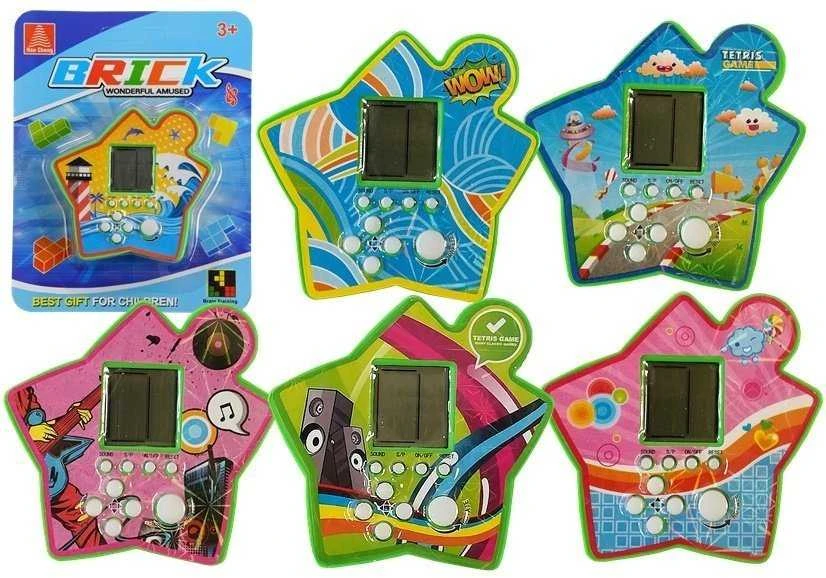 Tetris - elektroninis kišeninis žaidimas, žalias