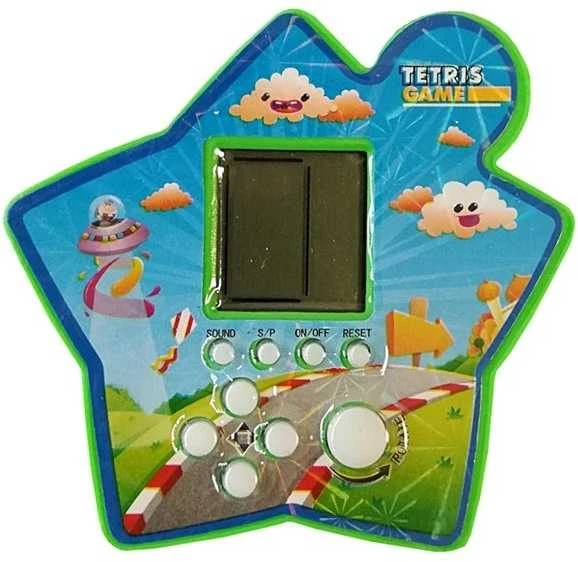 Tetris - elektroninis kišeninis žaidimas, žalias