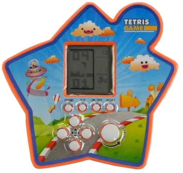 Tetris - elektroninis kišeninis žaidimas, oranžinis
