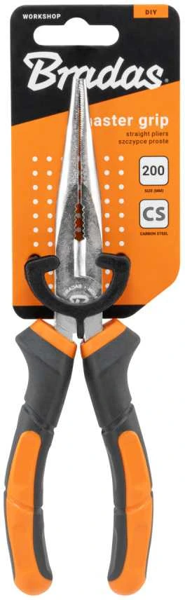 Tiesios replės Bradas MASTER GRIP HOME & GARAGE, 200 mm, nikeliuotos