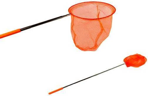 Tinklelis drugeliams gaudyti su teleskopine rankena, 85 cm, oranžinis