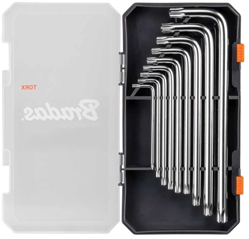 TORX raktų rinkinys T10–T50 Bradas, 9 vnt.