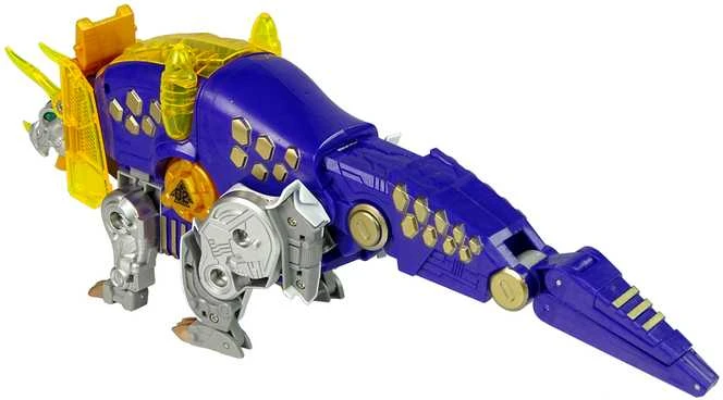 Transformeris dinozauras Dinobots 2in1 su šaudymo funkcija, violetinis
