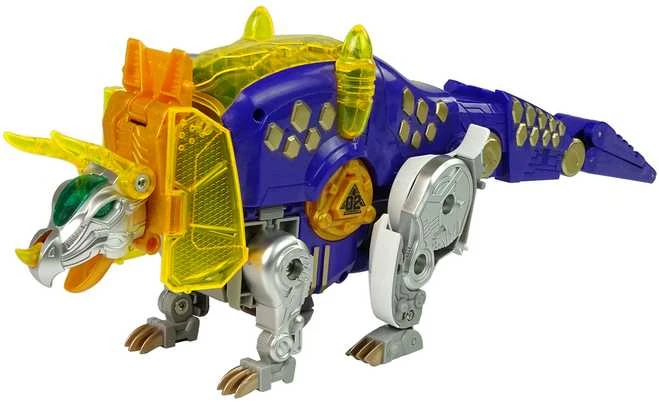 Transformeris dinozauras Dinobots 2in1 su šaudymo funkcija, violetinis