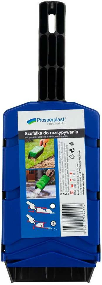 Trąšų, druskos ir smėlio barstytuvas Prosperplast, mėlynas