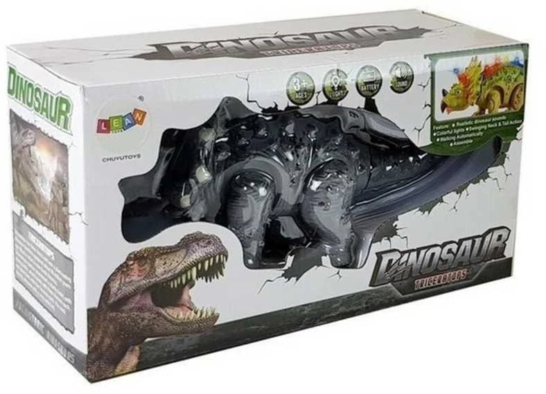 Triceratops dinozauras, pilkas