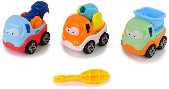 Trijų automobilių rinkinys su atsuktuvu