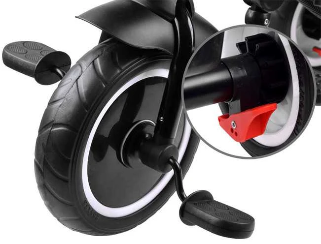 Triratukas su stogeliu Tiny Bike 3in1, pilkas