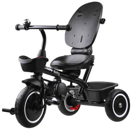 Triratukas su stogeliu Tiny Bike 3in1, pilkas