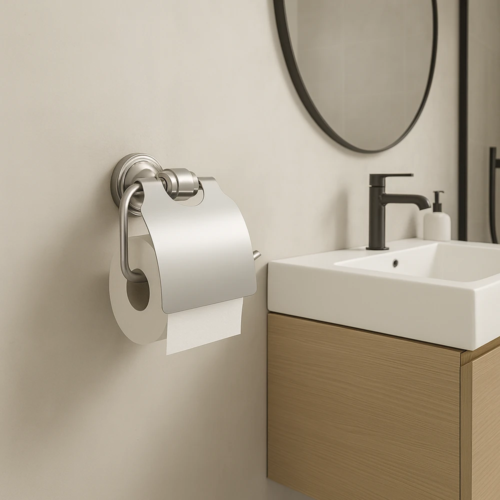 Tualetinio popieriaus laikiklis Rea Aristo 16101, Brushed Nickel