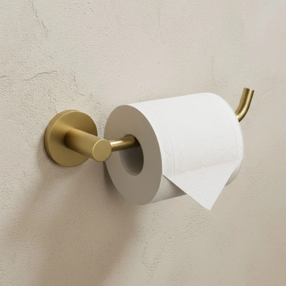 Tualetinio popieriaus laikiklis Rea Leo 5609, Brushed Gold