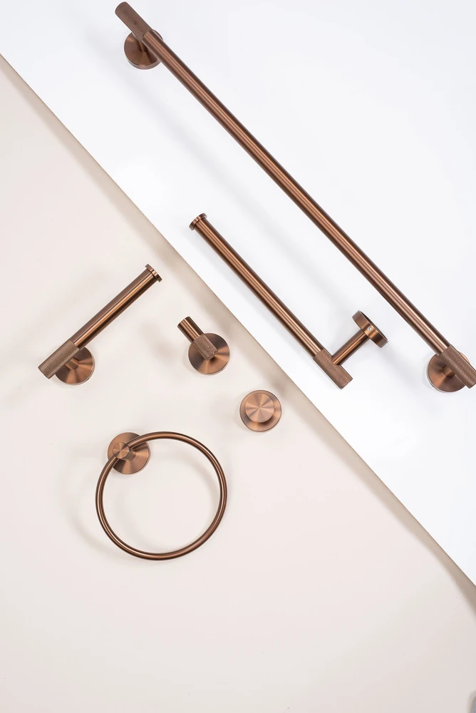 Tualetinio popieriaus laikiklis Rea Modern 6611, Brushed Copper
