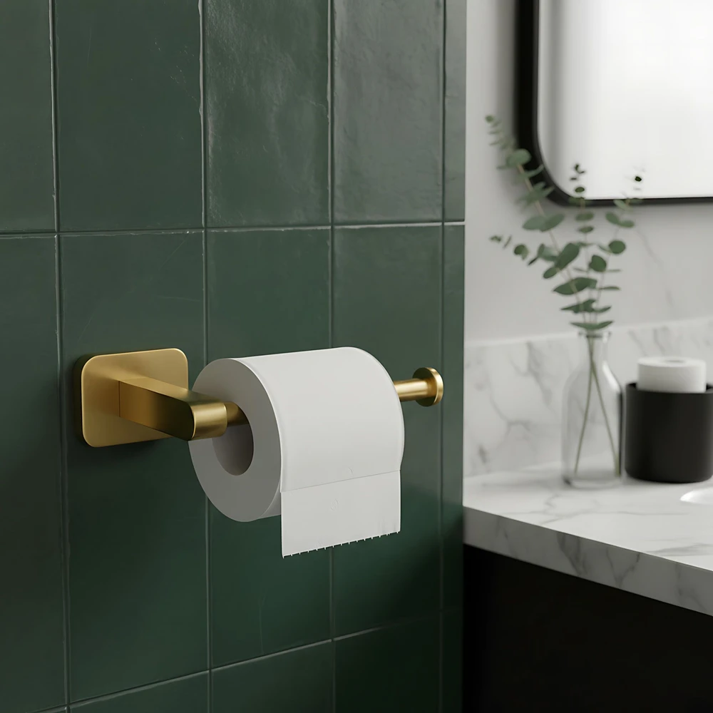 Tualetinio popieriaus laikiklis Rea Nico 5909, Brushed Gold