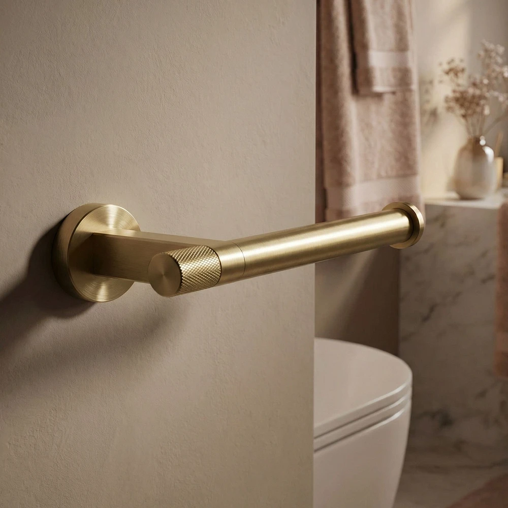 Tualetinio popieriaus laikiklis Rea Ori 39105, Brushed Gold