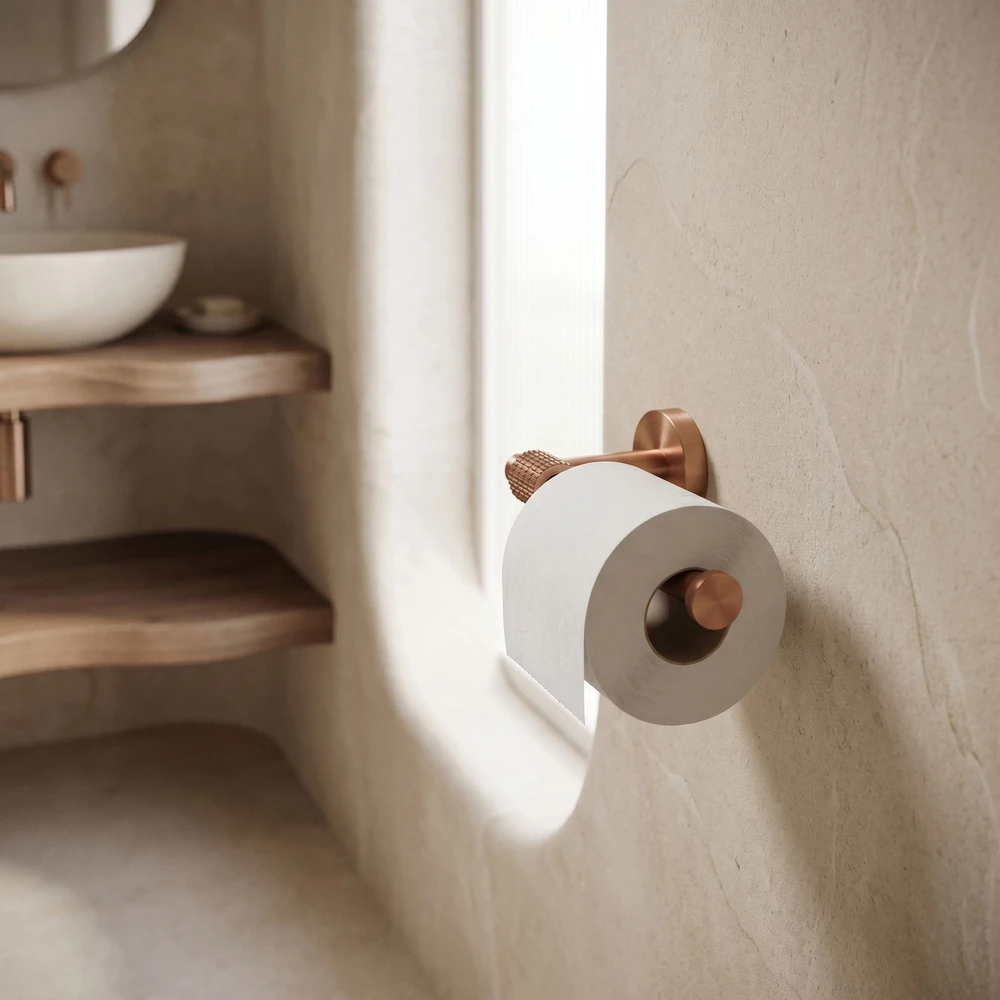 Tualetinio popieriaus laikiklis Rea Riwon 29105, Brushed Copper