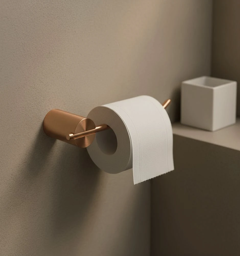 Tualetinio popieriaus laikiklis Rea Tomi 5809, Brushed Copper